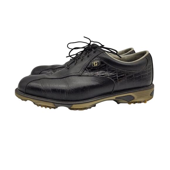 FootJoy DryJoys Tour Black Golf Shoes Croc Opti-Flex - Size 9.5M main image 7